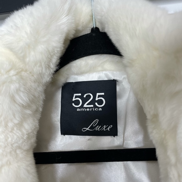 525 America Off- White Fur Vest - Picture 3 of 4